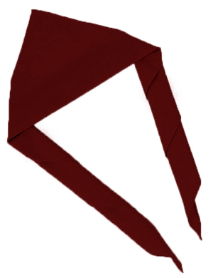 Youths Plain Scout Scarf - Maroon